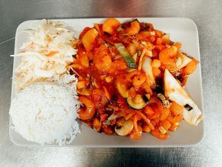 Krewetki małe na ostro