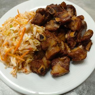 3. Пържени свински ребърца (300г)