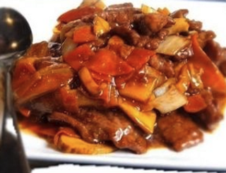 Ternera con salsa de ostras