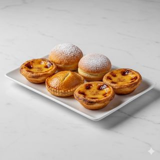 Surtido de 3 pasteles portugueses