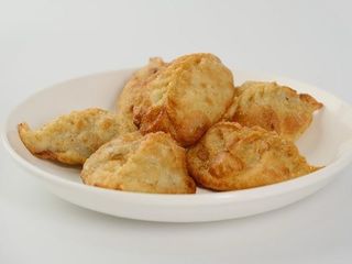 Жареные манты мясом и картофелем (6шт)