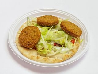 Piatto falafel e pane