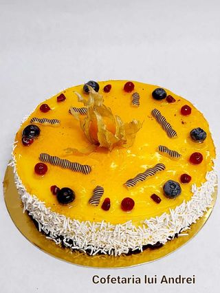 Tort mousse mango 