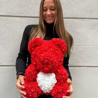 Flower teddy romantico