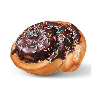 Rollo de canela con chocolate