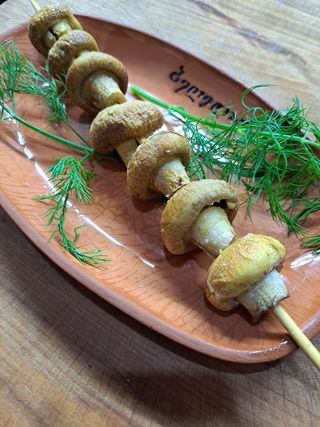 ქამა სოკოს მწვადი