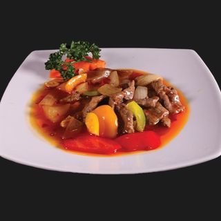 Vitello con salsa piccante