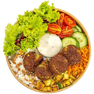 (Vegan) Falafel Tahini Bowl