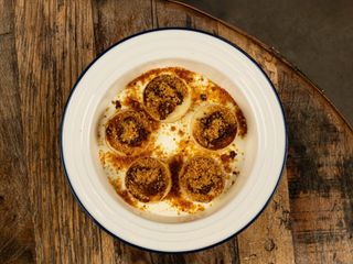 Сирники з катаіфі і солодкою сметаною