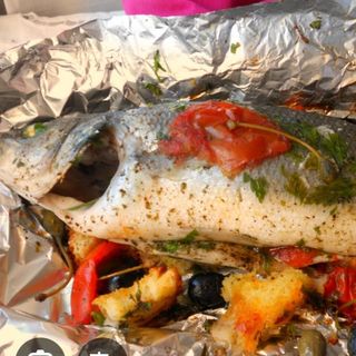 Spigola al cartoccio