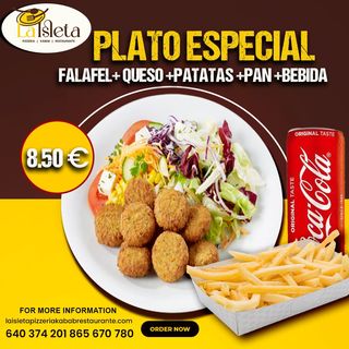 Plato especial falafel 