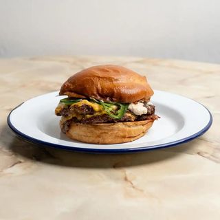 Jalapeno poper double smash burger