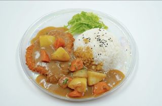 Riso curry tonkatsu