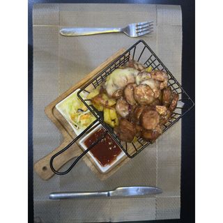 Cheesy German Sausages (Non-Chilli) Loaded Fries