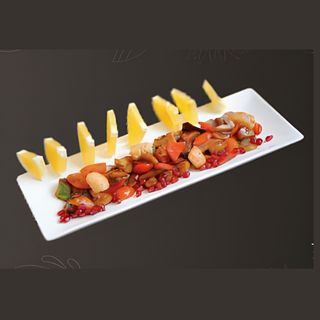 Теплый салат с семгой и овощами (250 гр.)