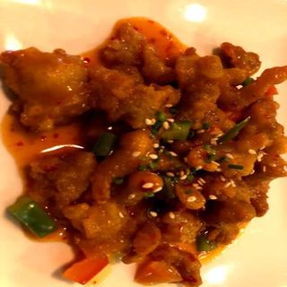 Pollo Con Salsa Picante