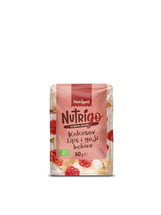 NUTRIGO,KOKOS ČIPS I GOJI B.ORGANSKI 50G (486600)