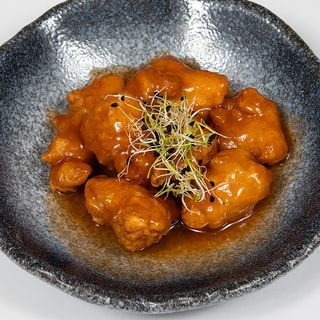 55.- Pollo con Salsa Agridulce