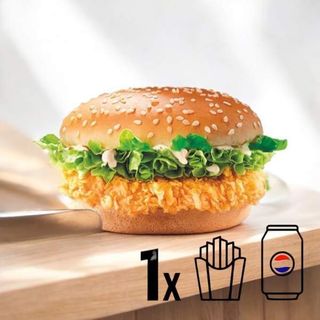Zinger burger menù piacnte
