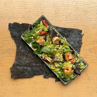 Салат з креветками та медово - гірчичною заправкою (140 г)