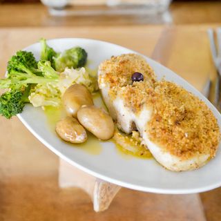 Bacalhau com Broa Gratinado