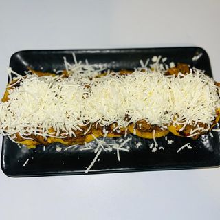 mini cachapa con mechada (5 Uds.)