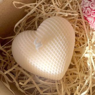 Bougie Cœur Blanc