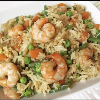 31. Riso verdura con gamberi
