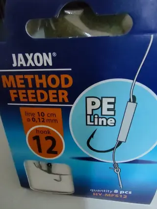 Jaxon cârlige legate cu fir textil și spin 8buc mărimea 12