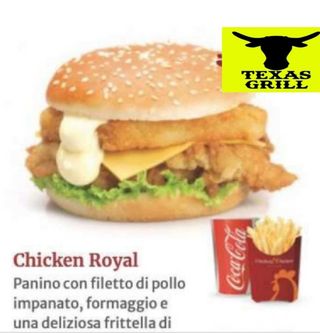 Big Texas Mac chicken Royal king xxxL+ Patatine & Bibita 