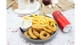 Calamari,Coca Cola zero