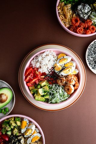 Боул с креветками