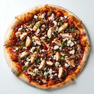 Bourbon's  Bbq 4 Seasons Pizza 