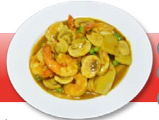 102-Langostinos Con Salsa Curry