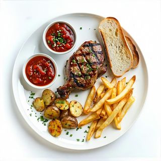 Galletto Befed alla brace-con patate