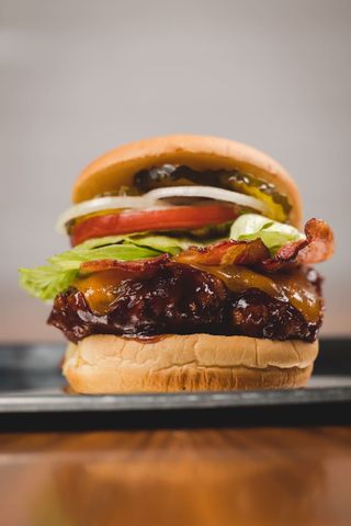 BBQ bacon burger 350gr
