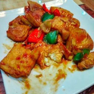 Tofu Con Salsa Picante