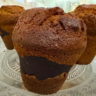 Magdalena de 100% Centeno Integral con cacao puro y nueces