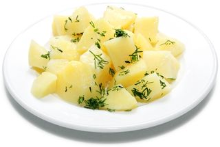 Картофель отварной с чесноком и укропом (200 гр.)