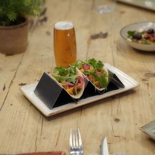 Tacos de costella amb BBQ (2u.)