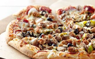 Pizza charwarma viande