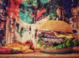 Beef Fajitas burger