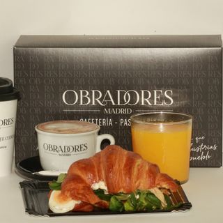 PACK MERIENDA con Sandwich o Croissant Relleno a elegir - 1 persona