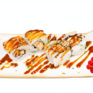 173.Pollo frito con cheese flameado 8u