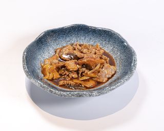 Manzo funghi e bambu