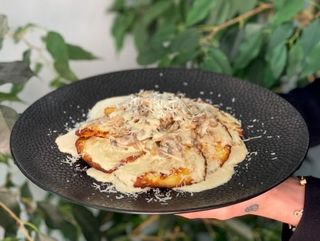Placki z pieczarkami i parmezanem Lunch