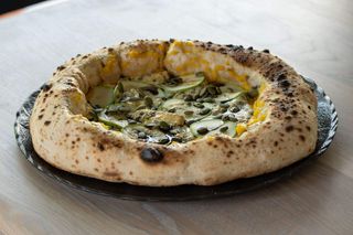 Pizza Zucca e gorgonzola + Burrata