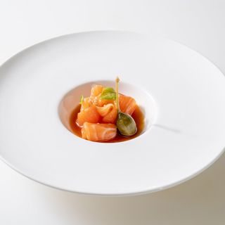 220. Carpaccio salmone-6 pezzi