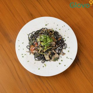 Pâtes Spaghettis Noirs Végétariens