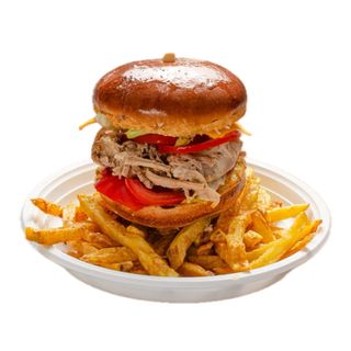 Бургер с дърпано свинско